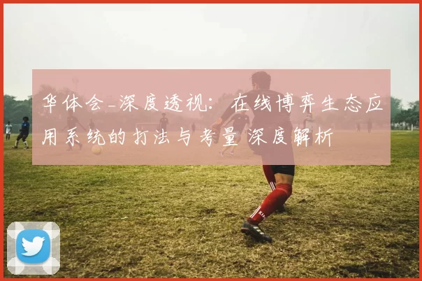 华体会_深度透视：在线博弈生态应用系统的打法与考量 深度解析